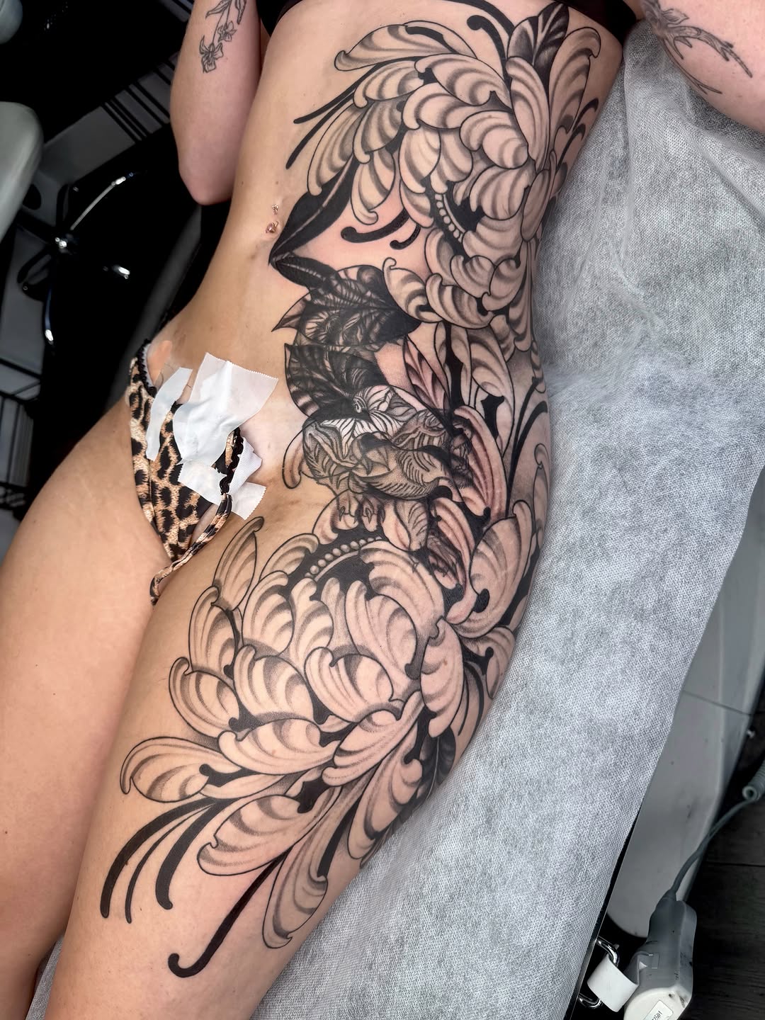 Tattoo by @code_red_ink — black_and_grey