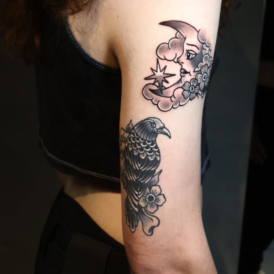 Tattoo by @tt_whitepearl β american_traditional, black_and_grey