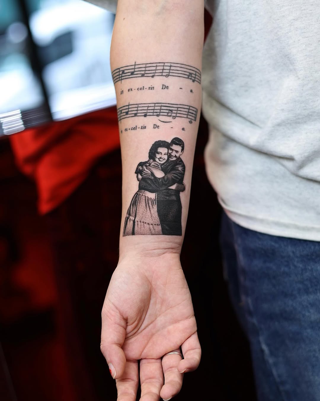 Tattoo by @scottmakesart — realism, lettering_script