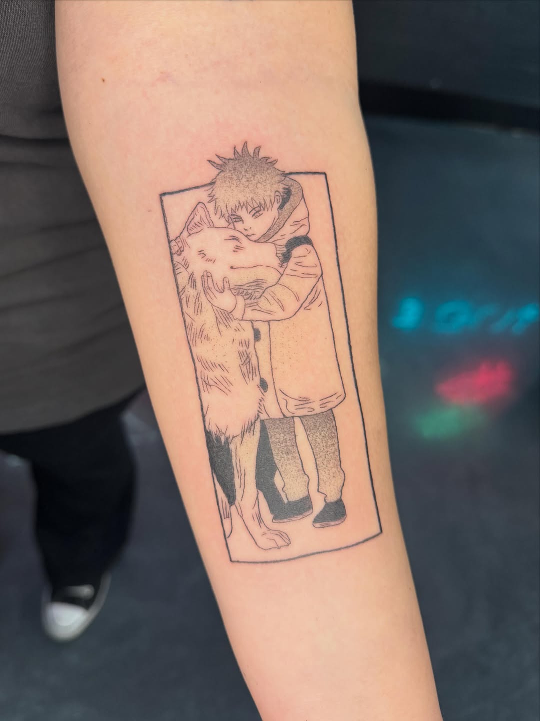Tattoo by @bunnymanalo — illustrative, anime