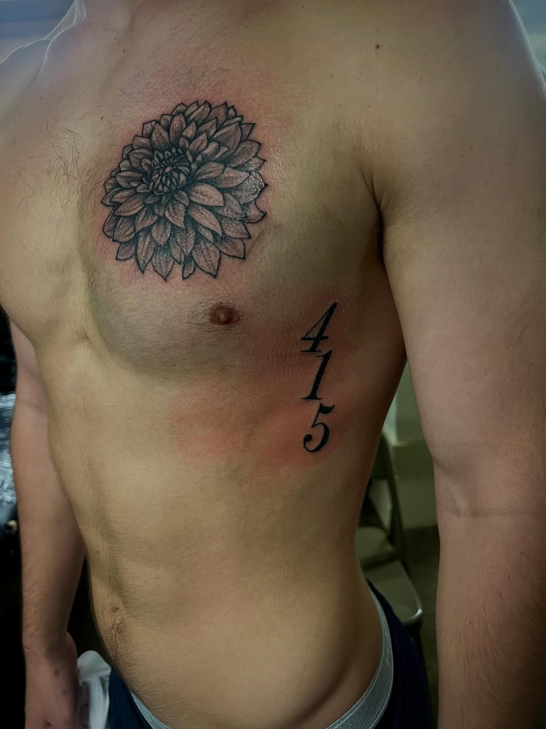 Tattoo by @prettyboyblueink — black_and_grey