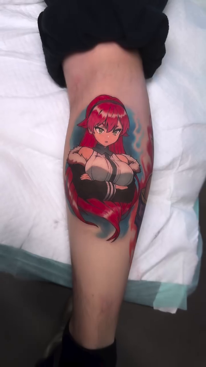 Tattoo by @dangerderektattoo — anime, illustrative