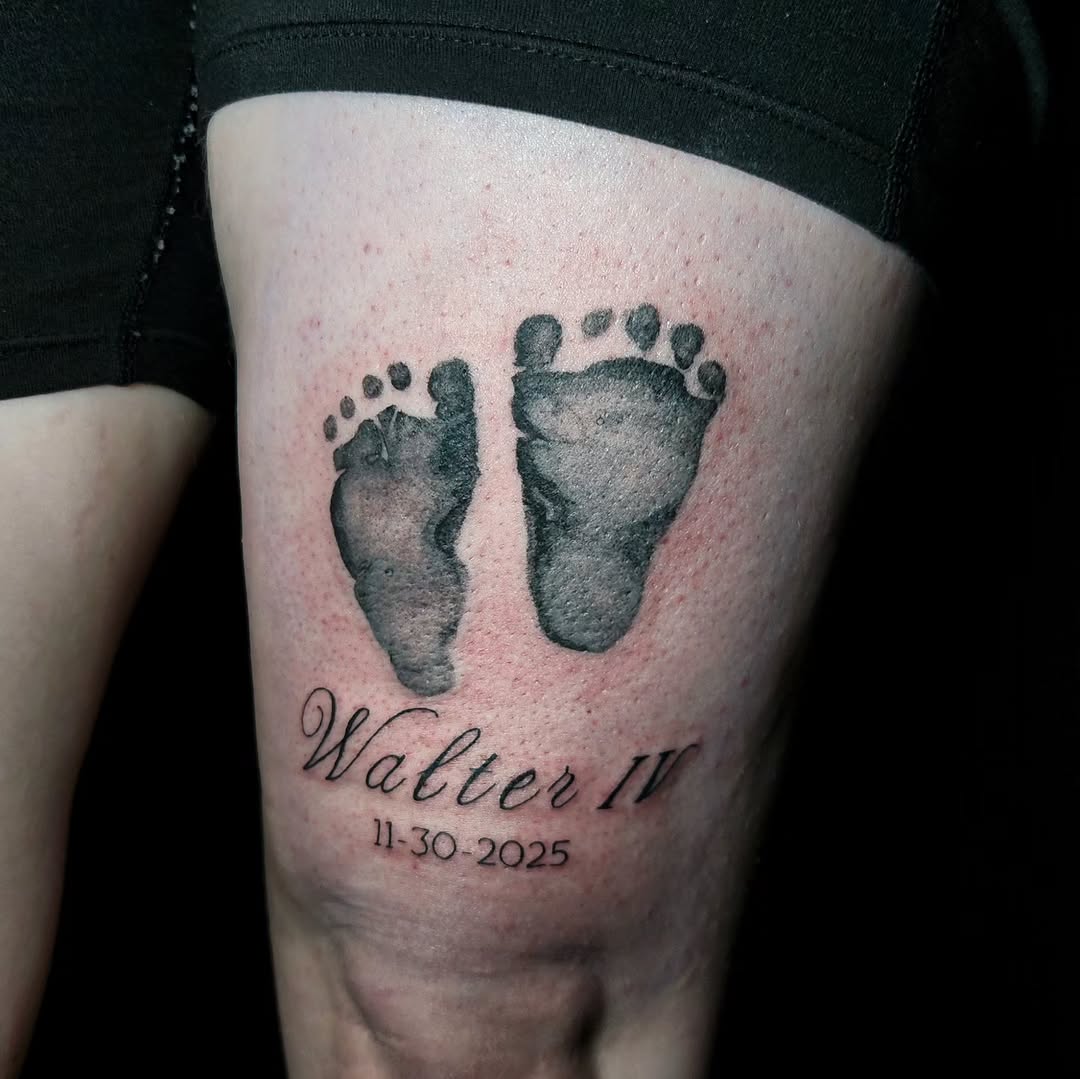Tattoo by @grimsolaire_tattoos โ black_and_grey, lettering_script