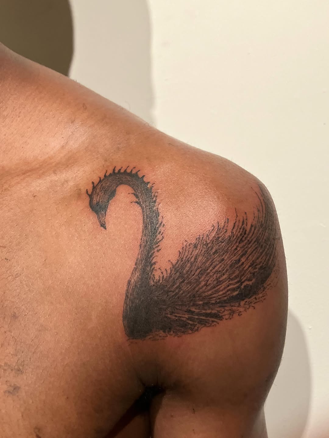 Tattoo by @sashkaciubara — blackwork