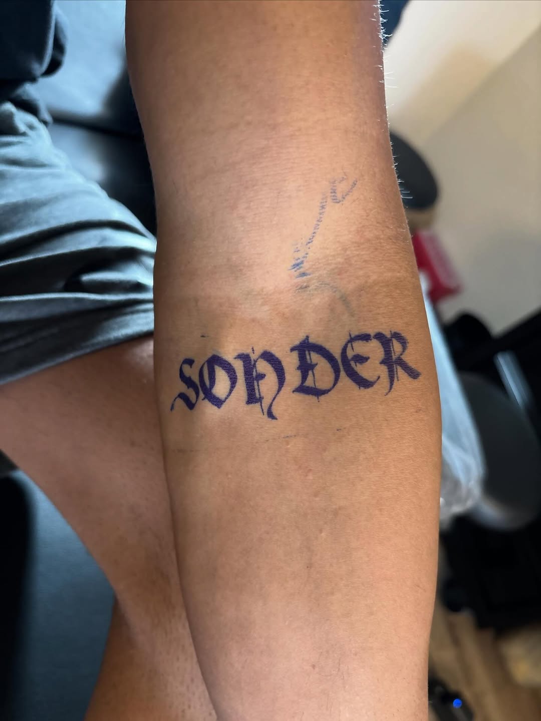 Tattoo by @swagthatheals — lettering_script, illustrative