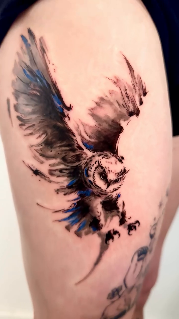 Tattoo by @sylvia.ink.journal — watercolor