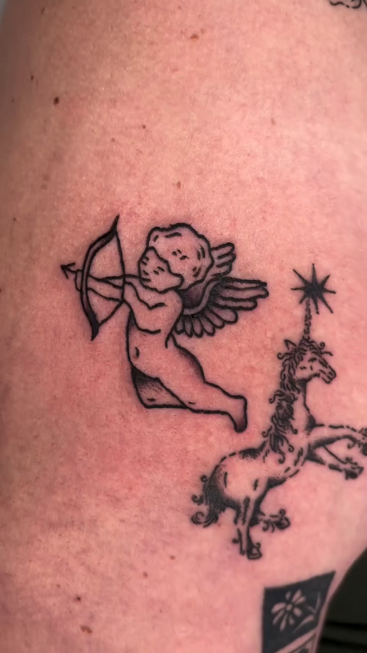 Tattoo by @belmont.studios — illustrative, fine_line