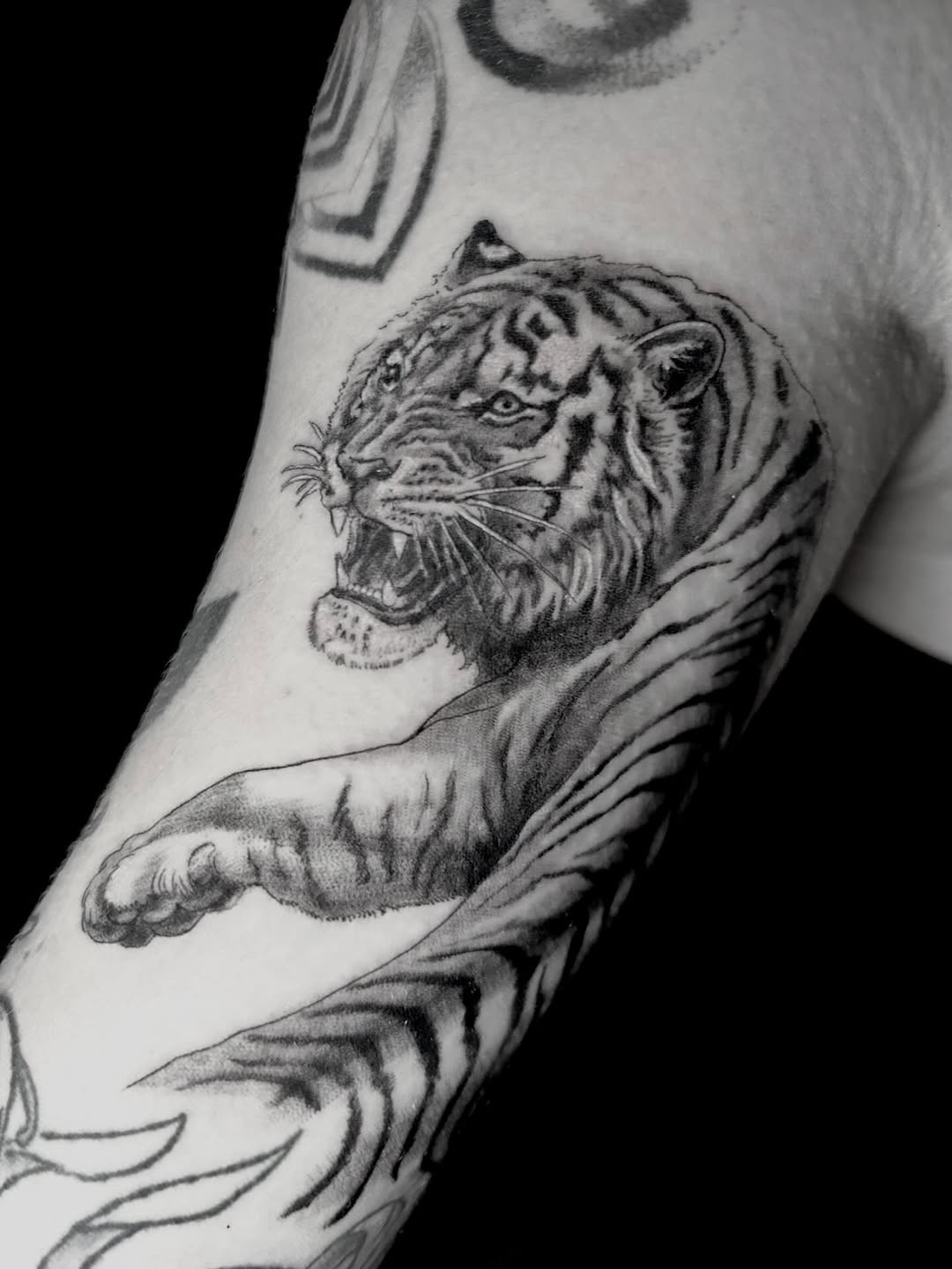 Tattoo by @clack.clack.clack — realism, black_and_grey