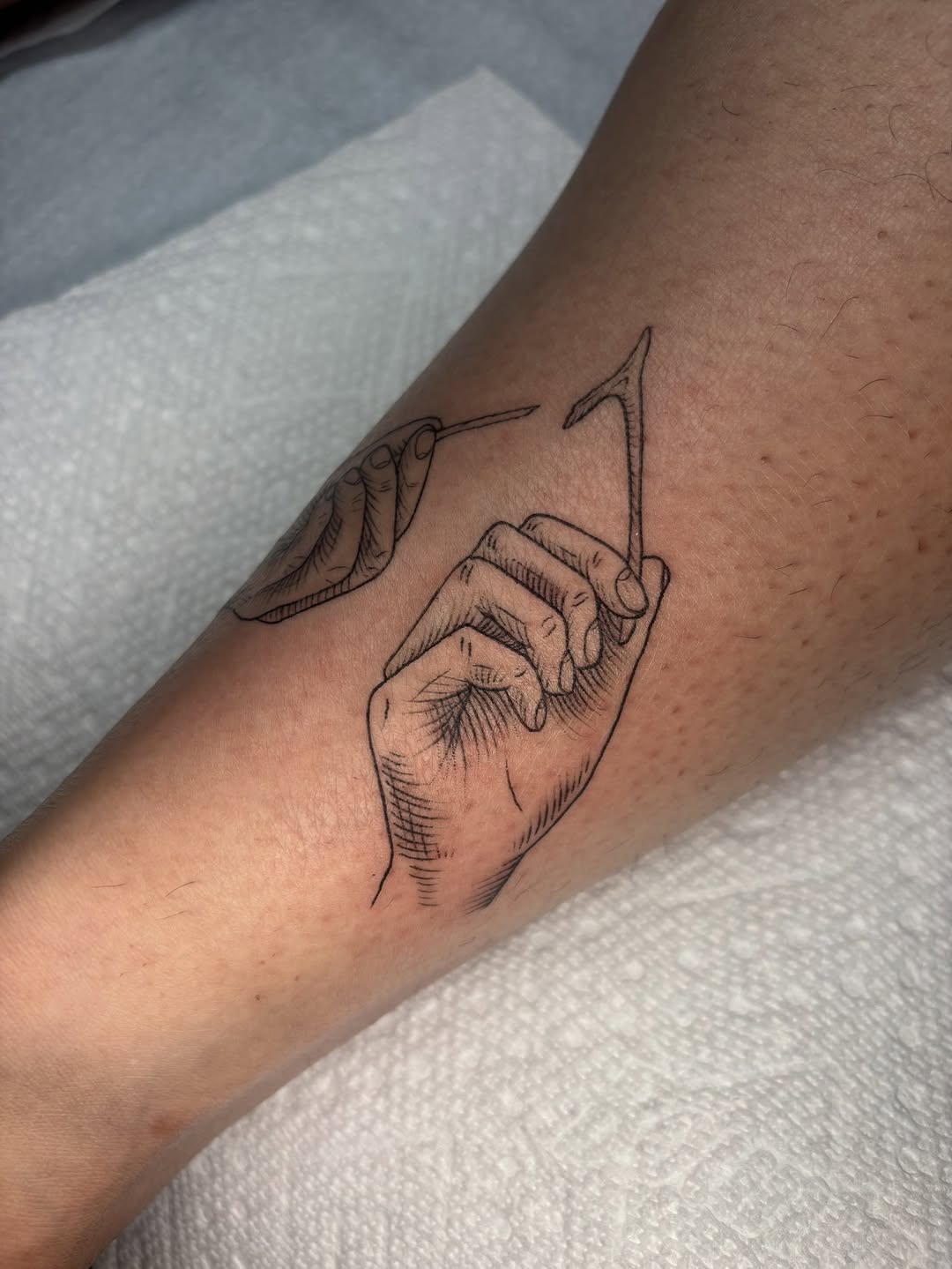 Tattoo by @maribeth.tattoo — illustrative, fine_line