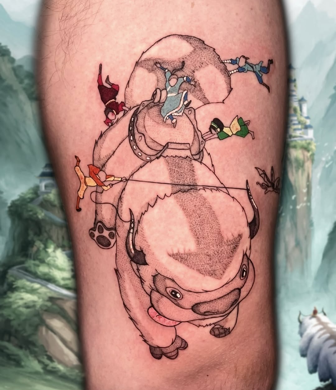 Tattoo by @theghouligan โ anime, new_school