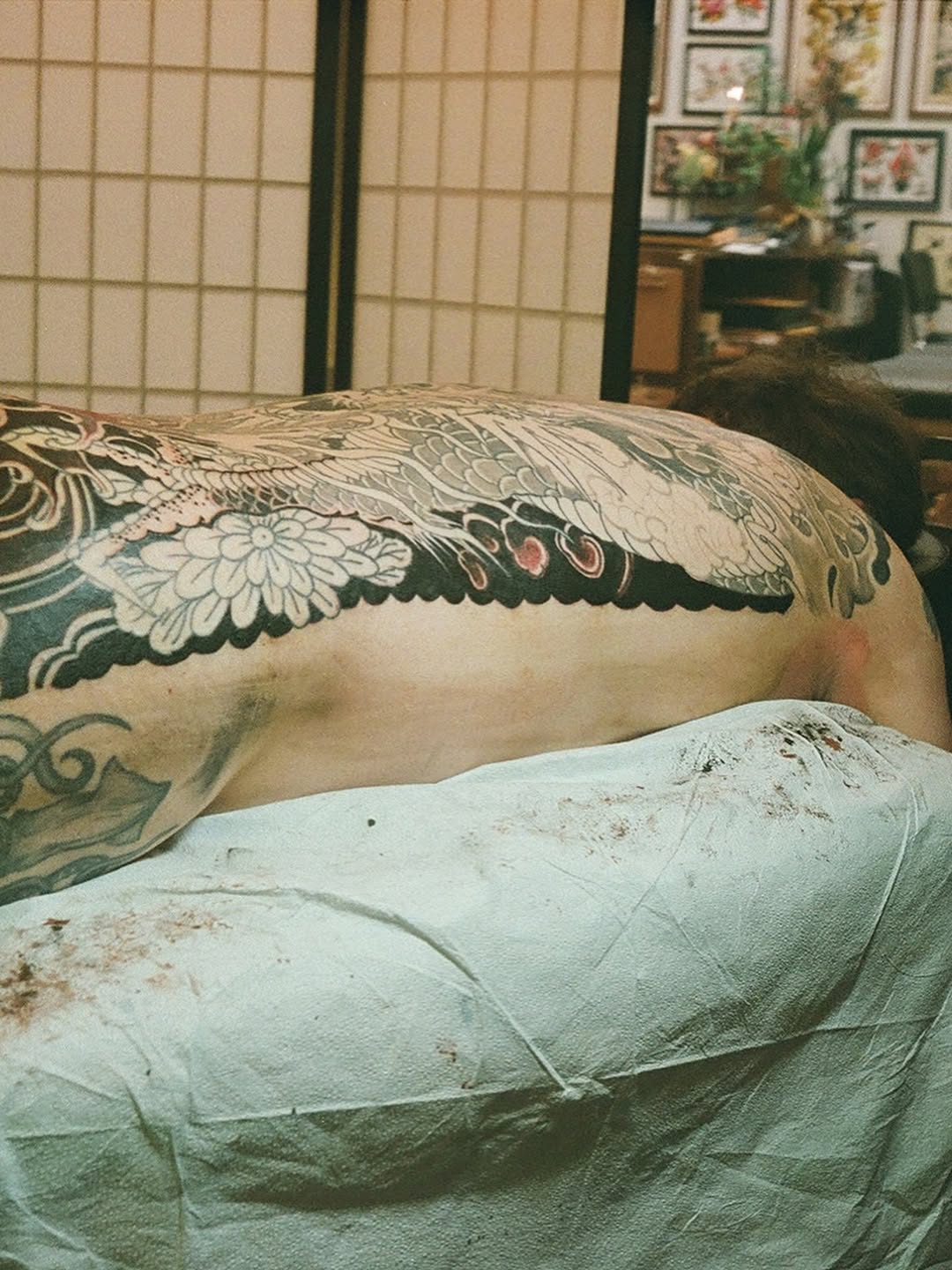 Tattoo by @horikenshin — japanese_irezumi, black_and_grey