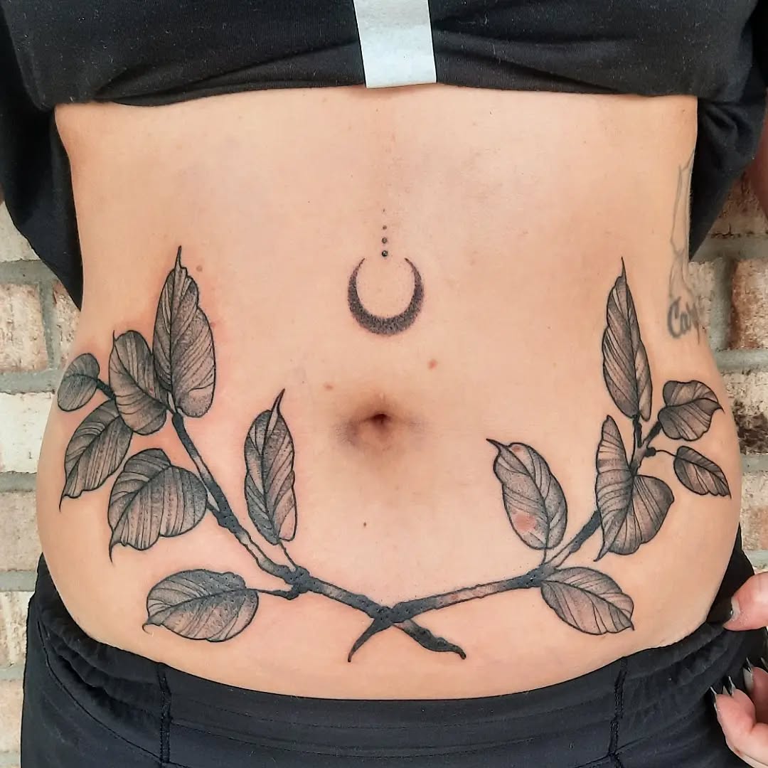Tattoo by @k8carley_tattoos โ black_and_grey, fine_line
