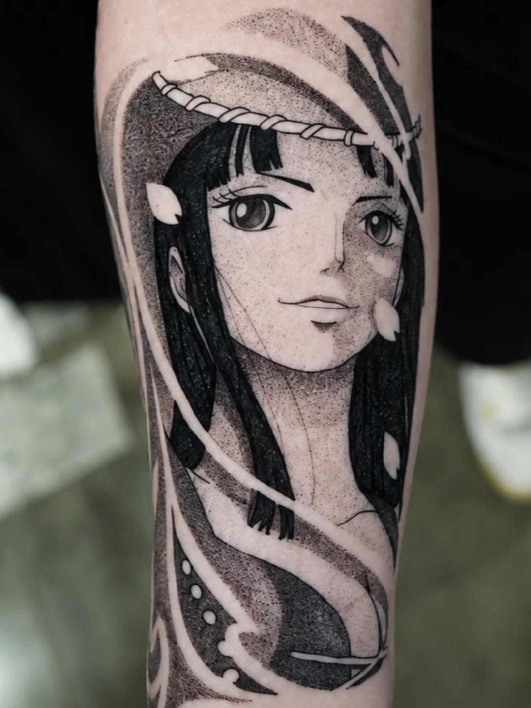 Tattoo by @juanes_lopez06 β dotwork, anime