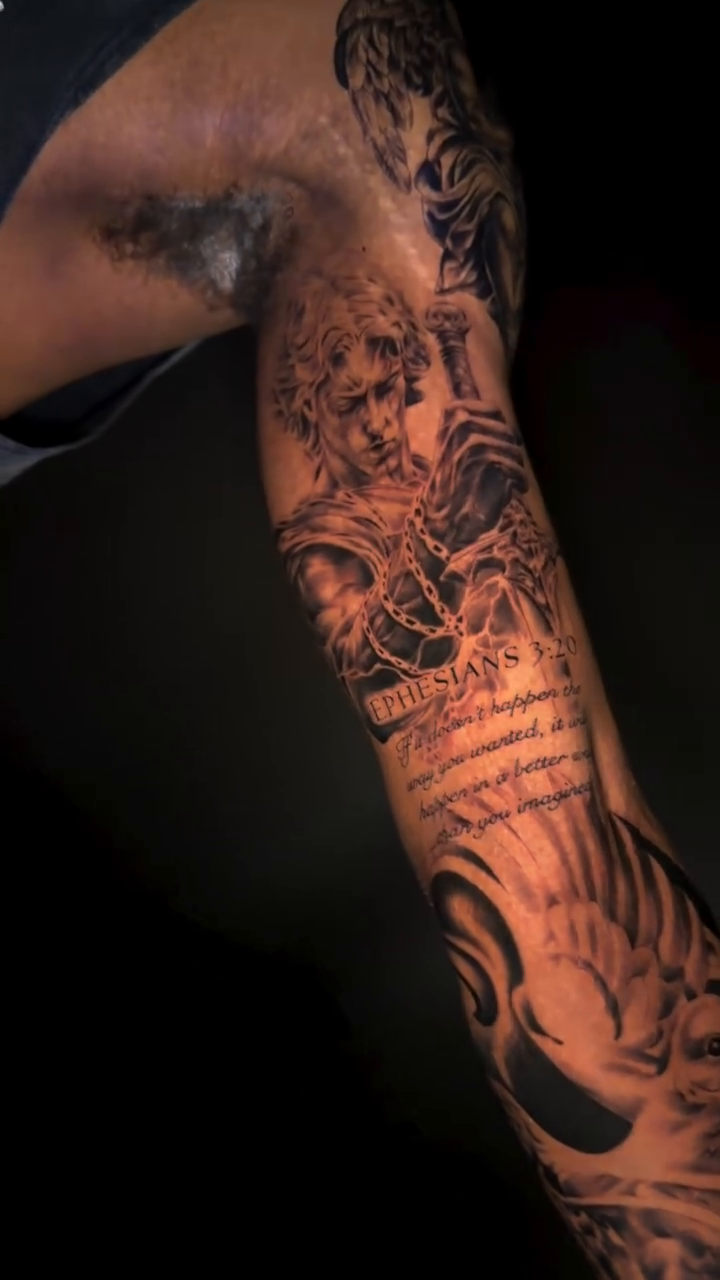 Tattoo by @yuyuicyink โ black_and_grey, realism