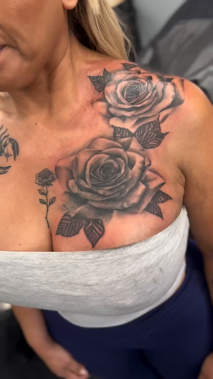 Tattoo by @mayleninks — black_and_grey, realism