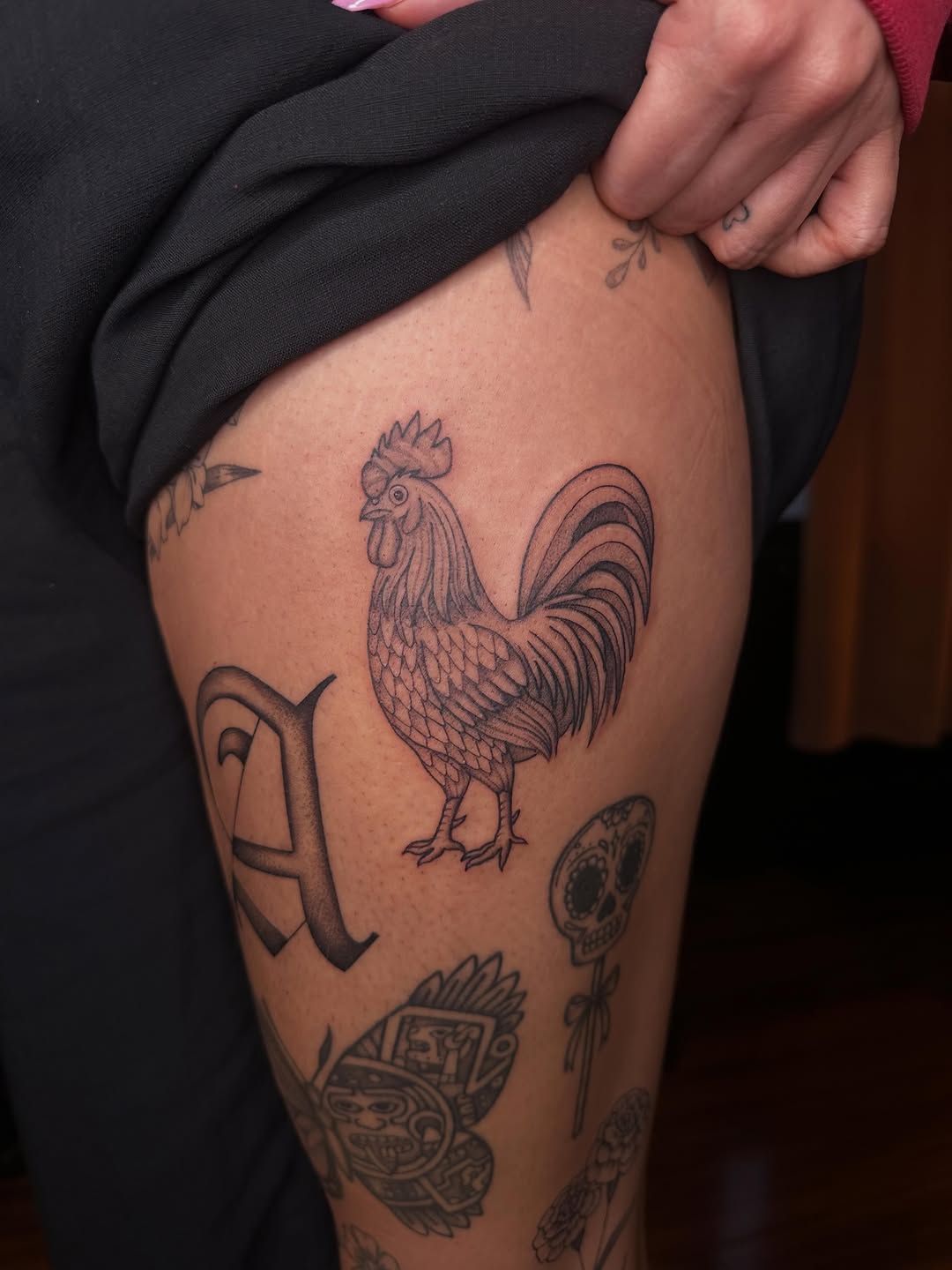 Tattoo by @lady.ames — black_and_grey, realism