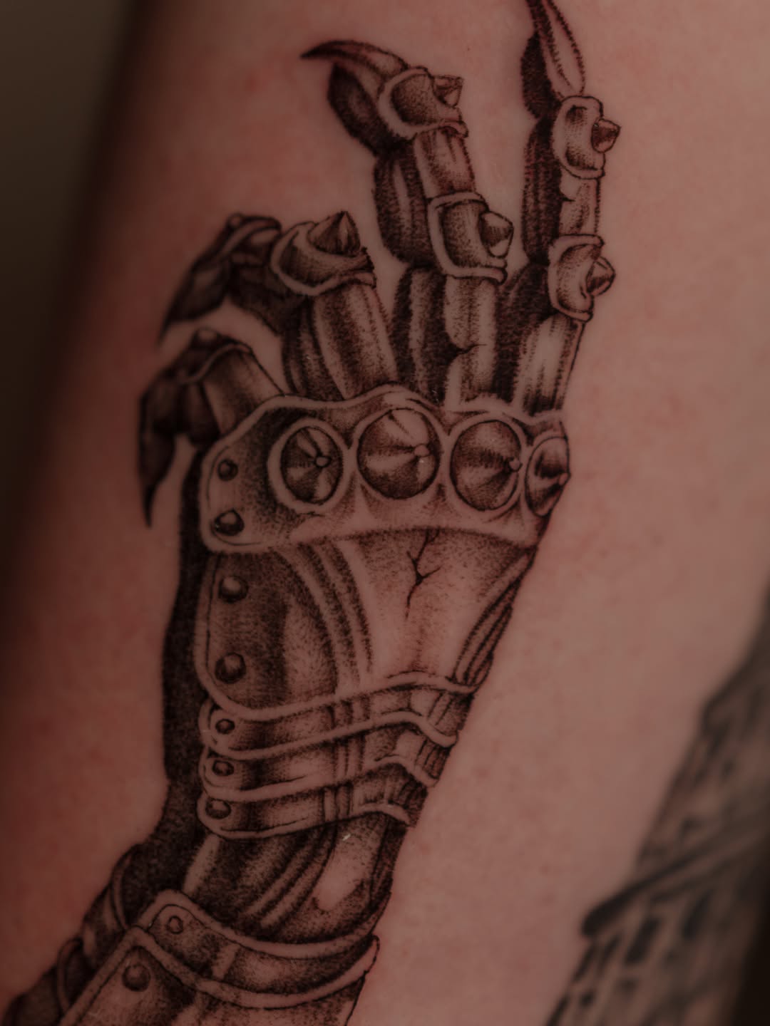 Tattoo by @wispytats — blackwork, dotwork