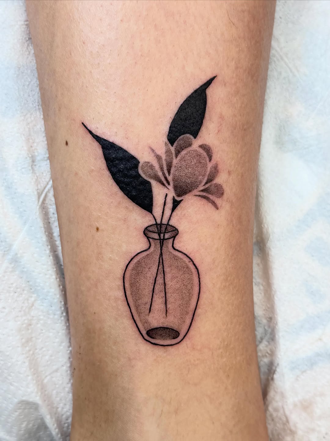 Tattoo by @dizzy.inked — fine_line, black_and_grey