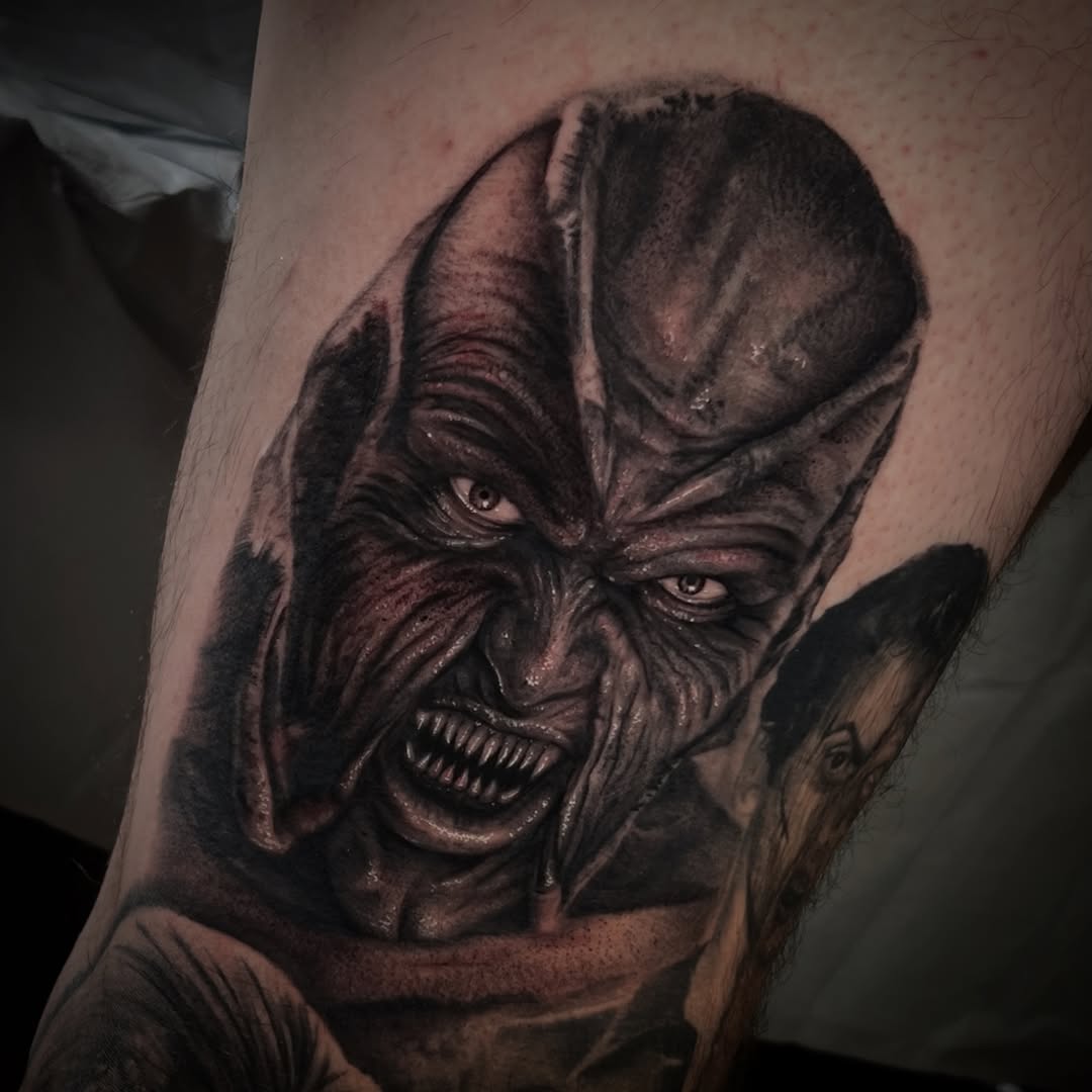 Tattoo by @elainenerowskiart — realism, dark_realism