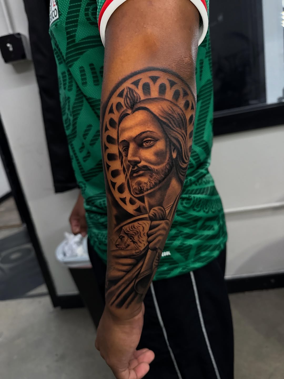 Tattoo by @aleman.adan — realism, black_and_grey