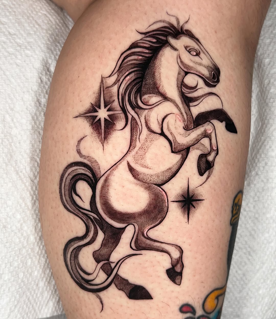 Tattoo by @palomatatu — illustrative, black_and_grey