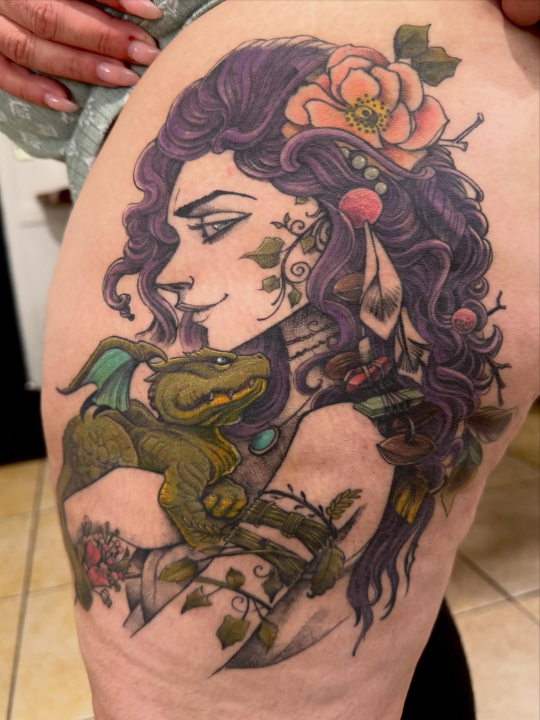 Tattoo by @bollingerart — illustrative, realism
