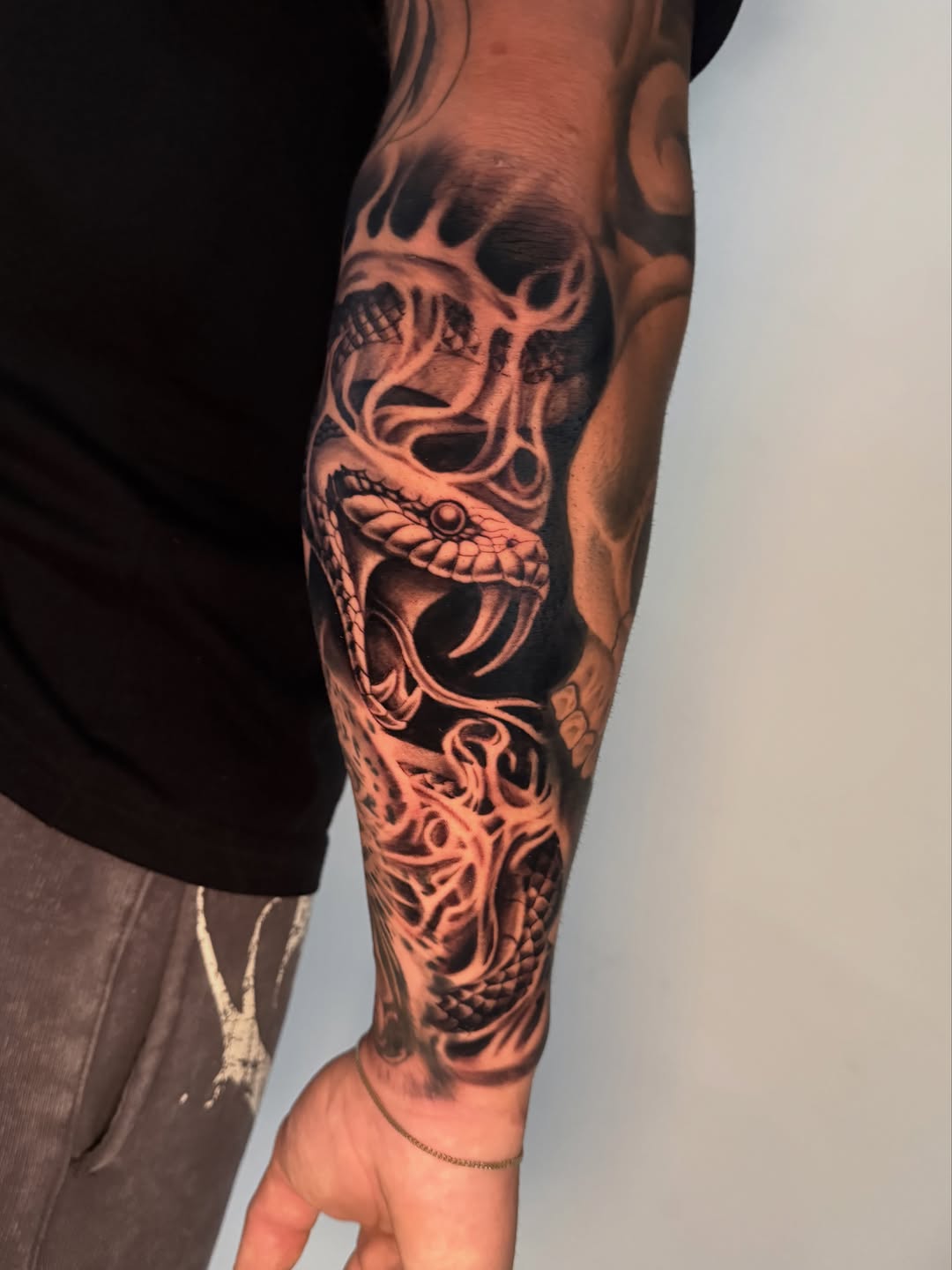 Tattoo by @inkzombi — black_and_grey, realism