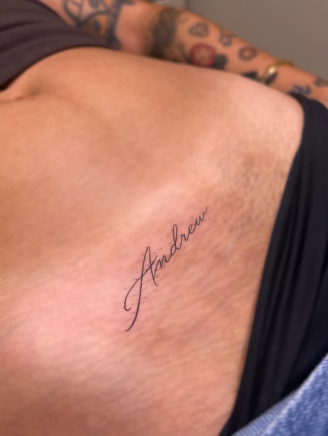 Tattoo by @dazeeinkstudio โ lettering_script, fine_line