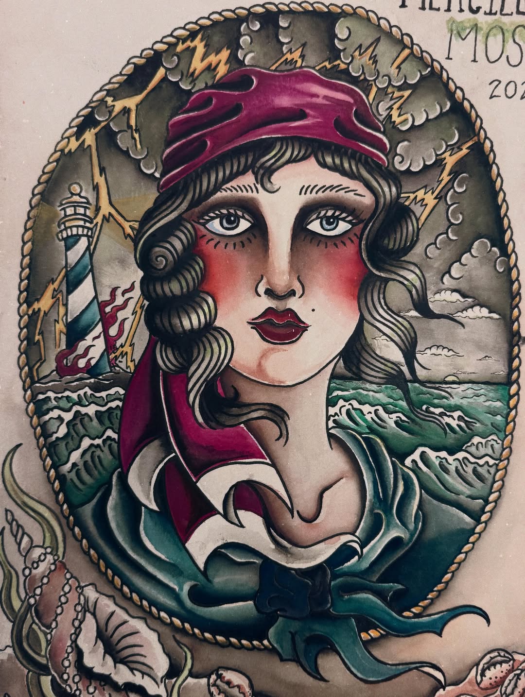Tattoo by @merciless.moss — american_traditional, neo_traditional