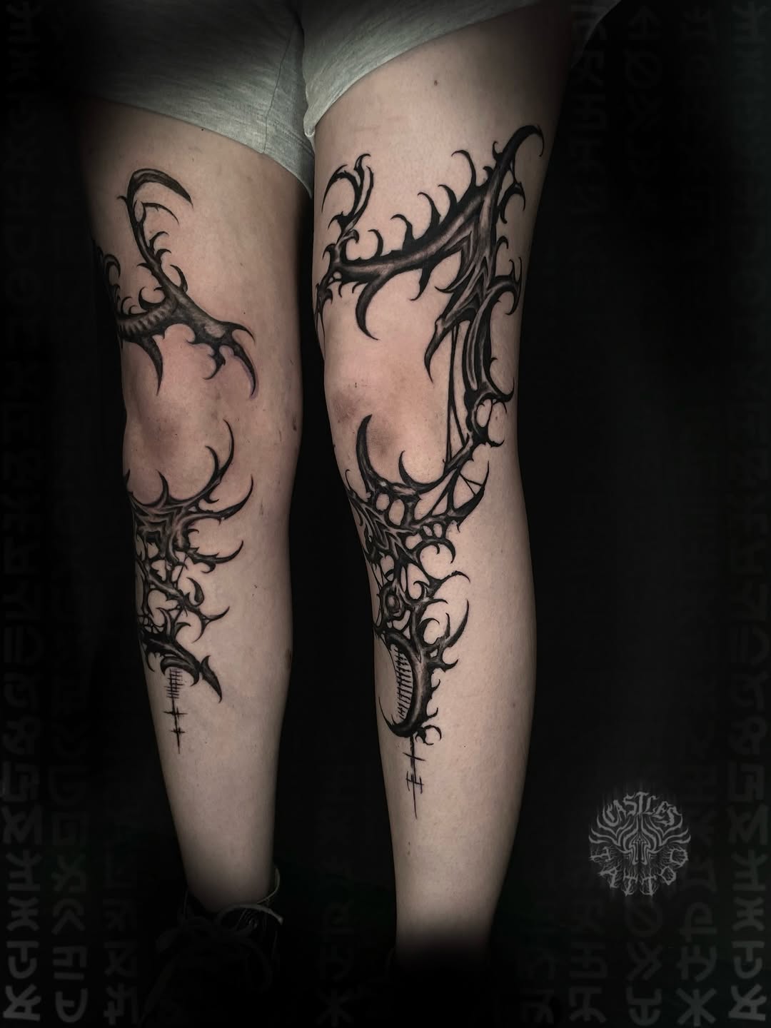 Tattoo by @castles_tattoo — blackwork
