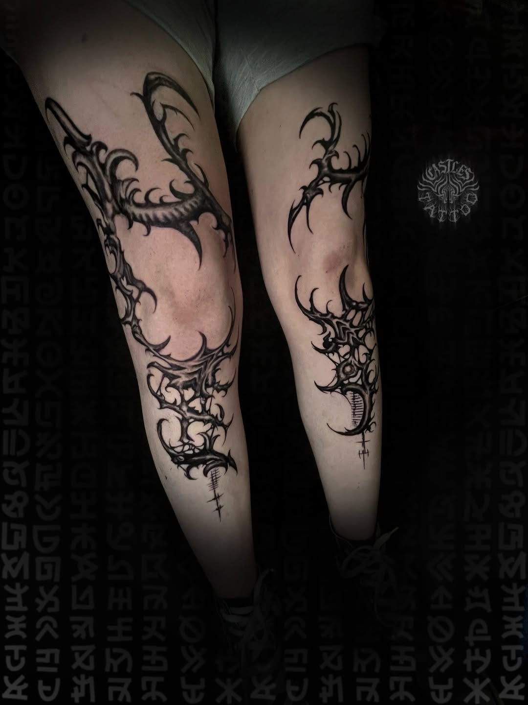 Tattoo by @castles_tattoo — blackwork