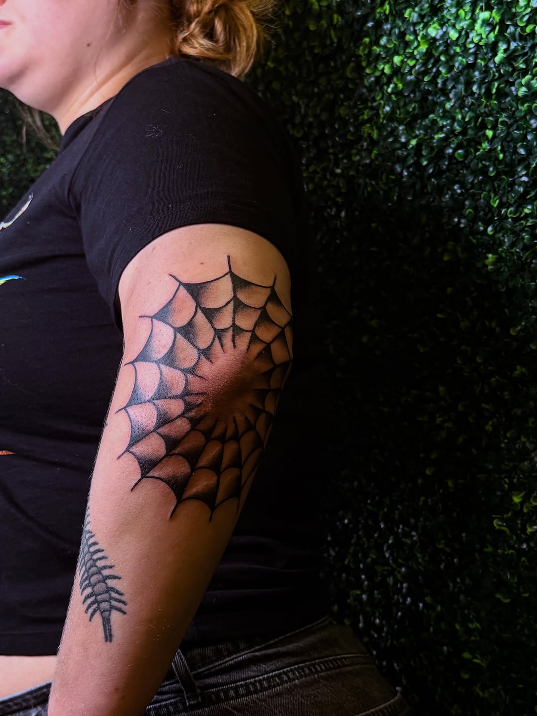 Tattoo by @merciless.moss — black_and_grey, geometric