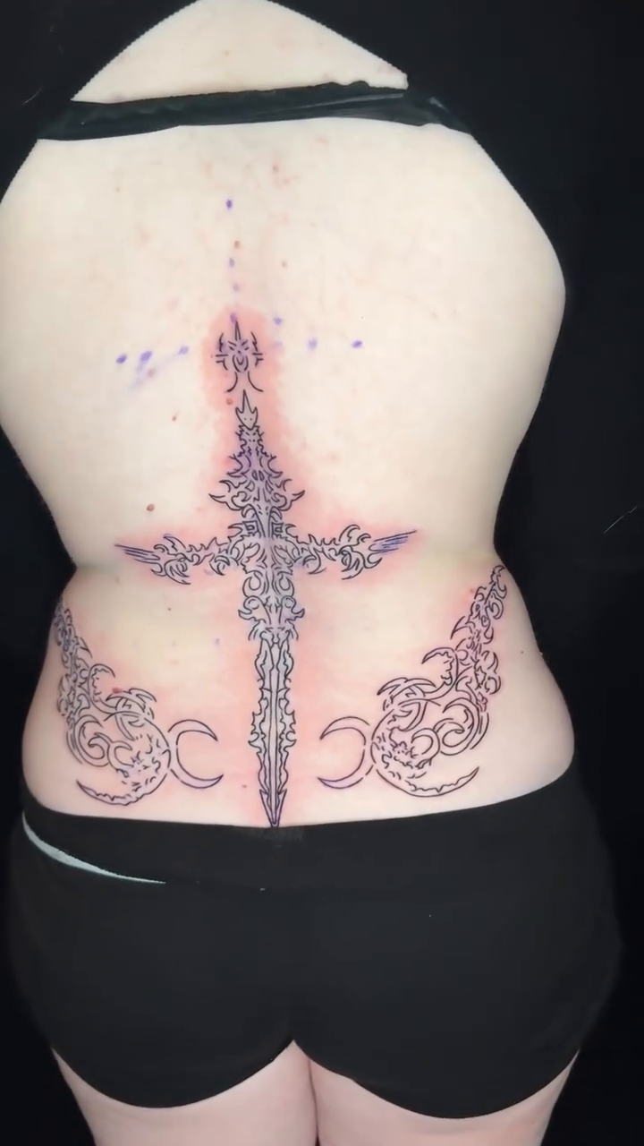Tattoo by @cybervadik โ illustrative, ornamental
