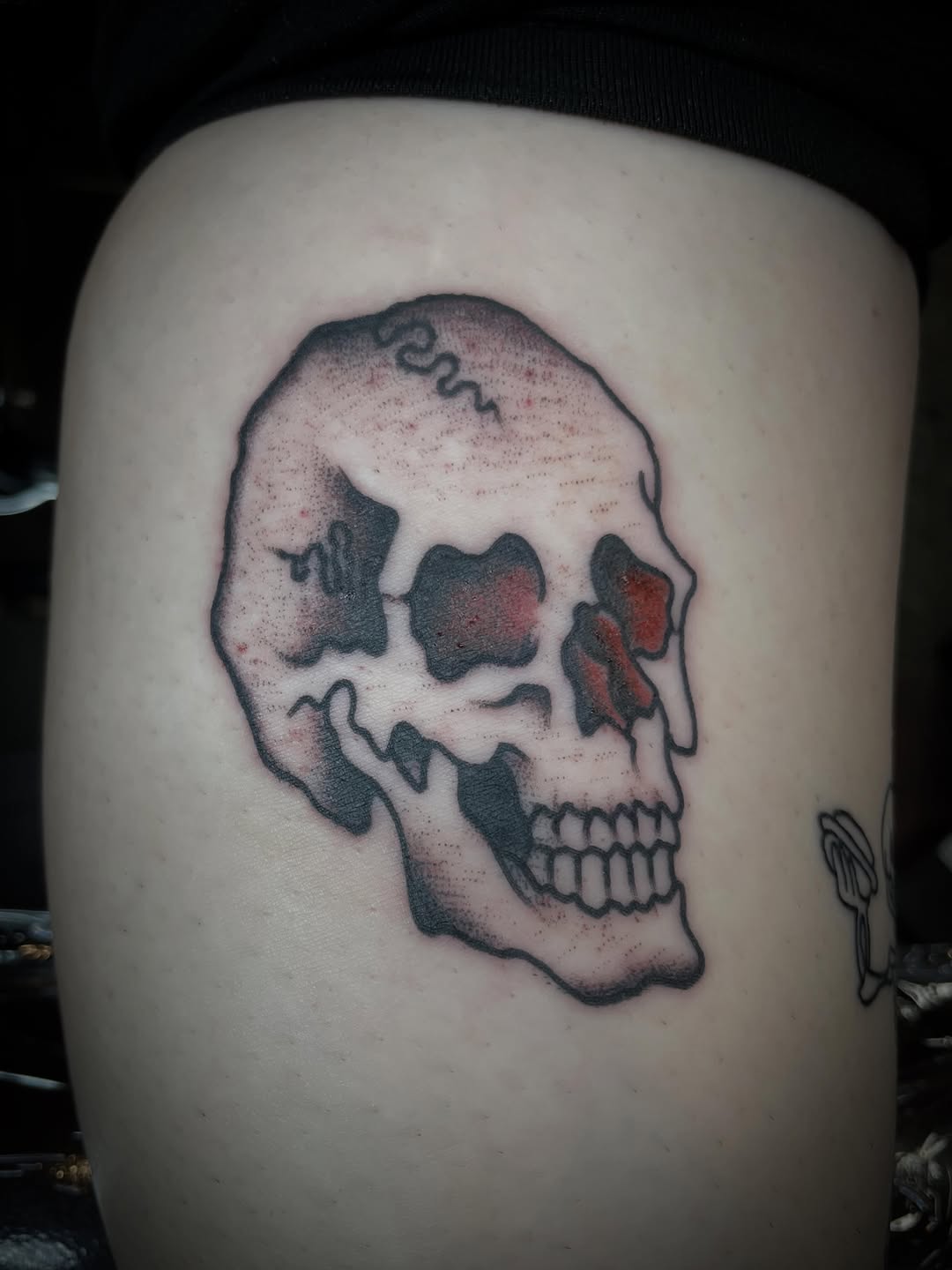 Tattoo by @skylermcclun — american_traditional, black_and_grey