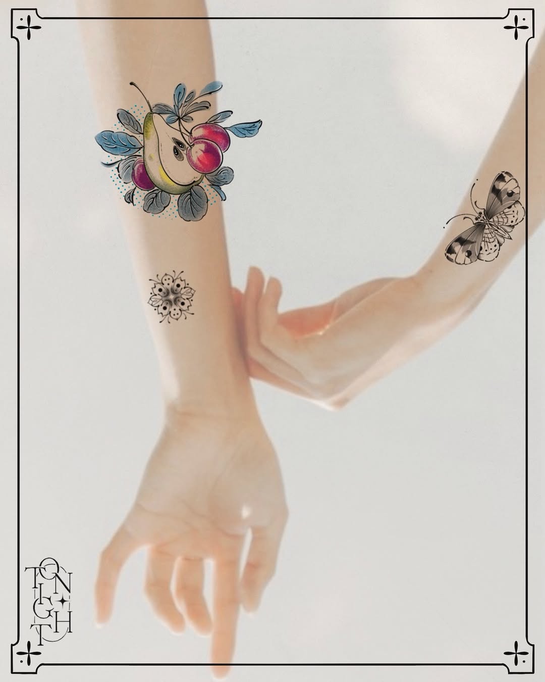 Tattoo by @ink.tonight — illustrative, dotwork