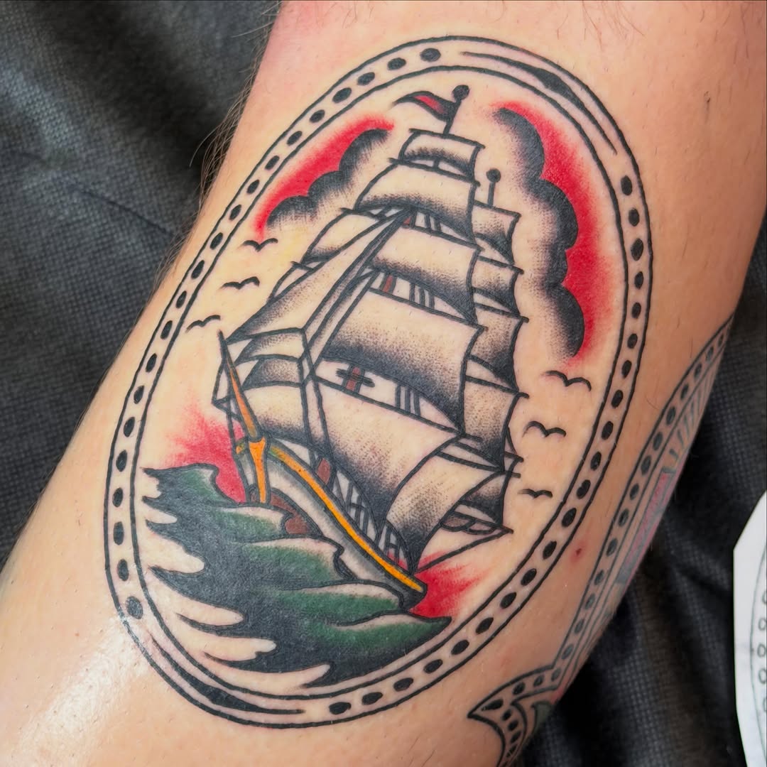 Tattoo by @mattklass — american_traditional, illustrative