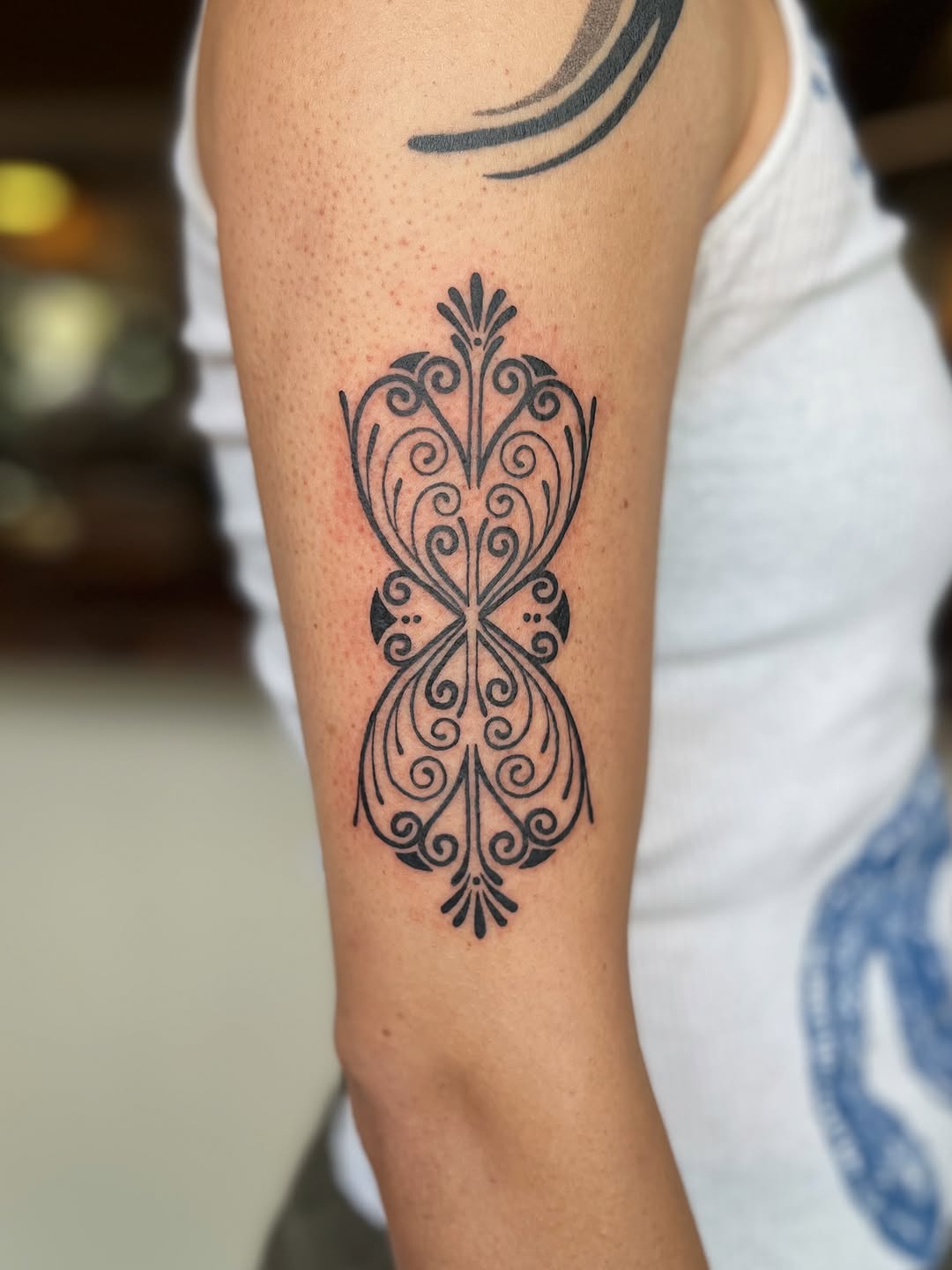 Tattoo by @abigailtattoos — ornamental, geometric