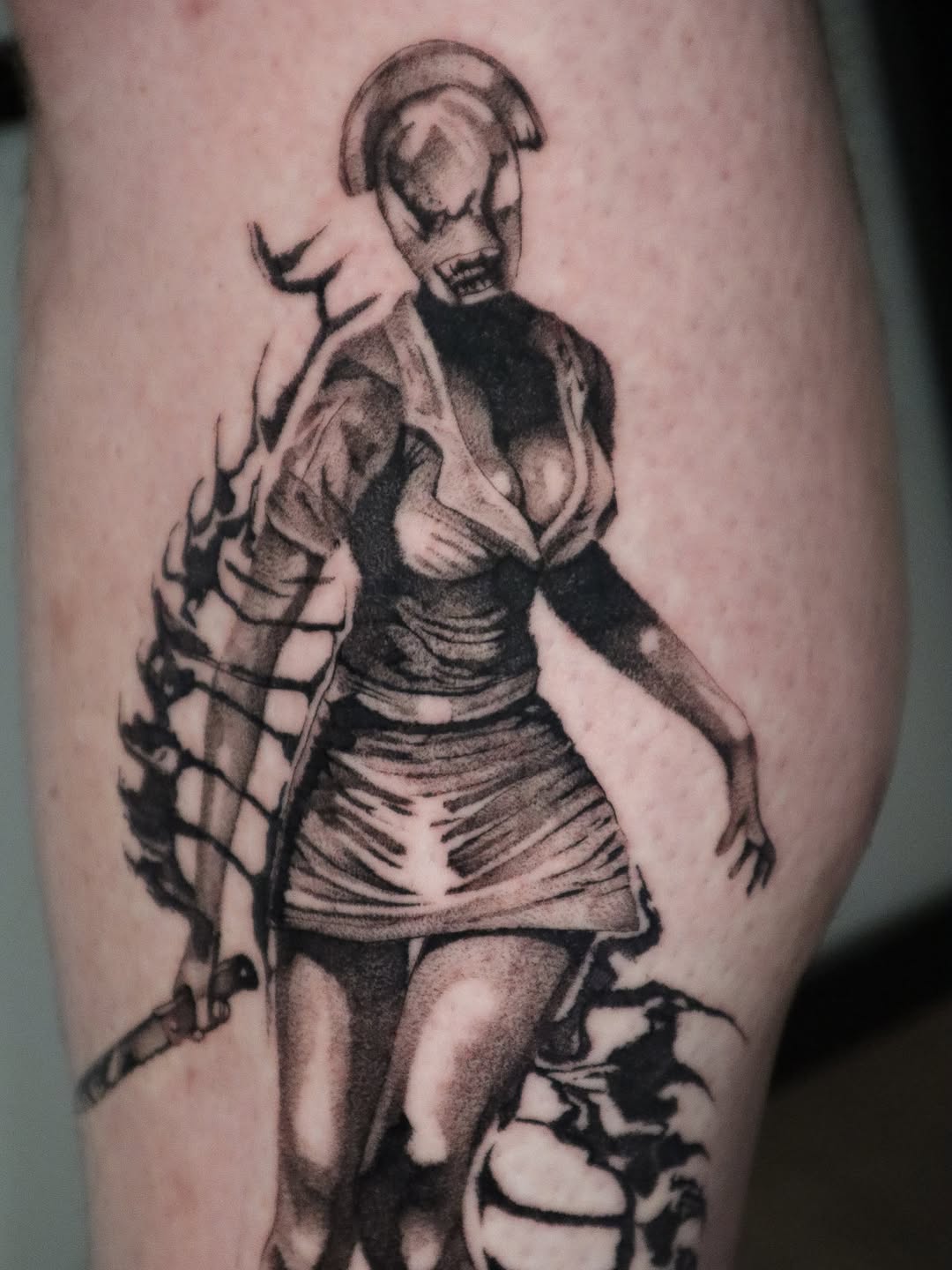 Tattoo by @_connormoon_ — realism, dark_realism