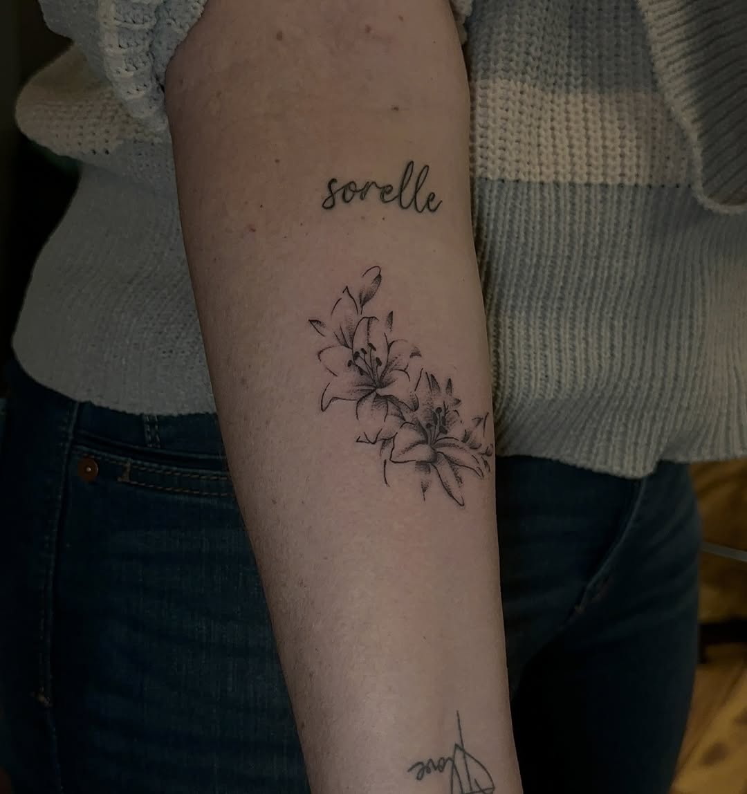 Tattoo by @leotattooartist β fine_line, lettering_script