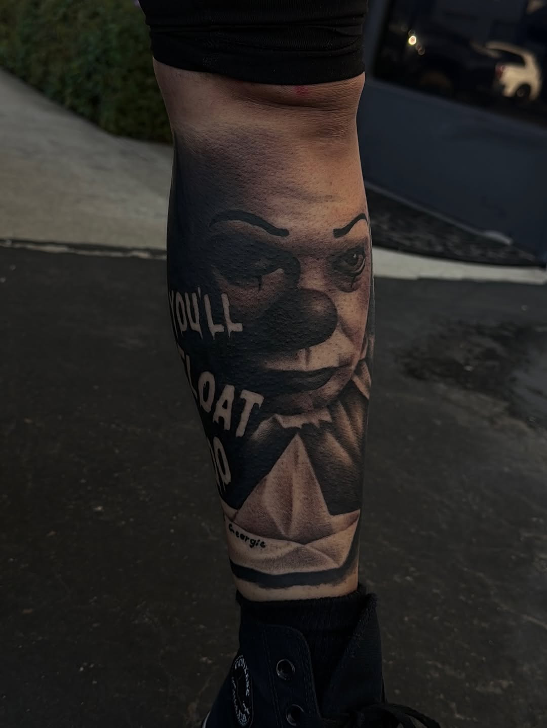 Tattoo by @the_horrordude — realism, black_and_grey