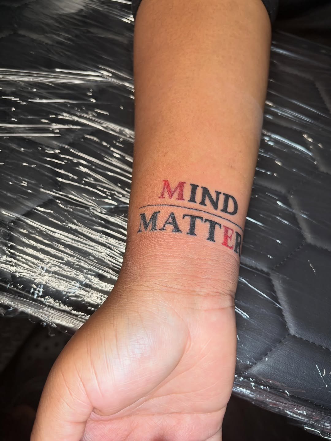 Tattoo by @tatboy_k — lettering_script, minimalist