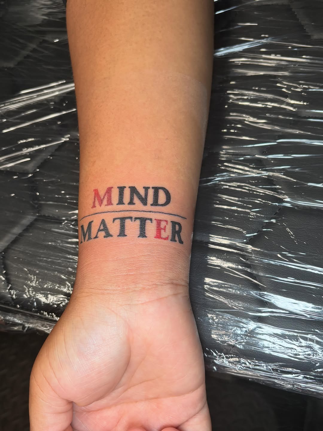 Tattoo by @tatboy_k — lettering_script, minimalist