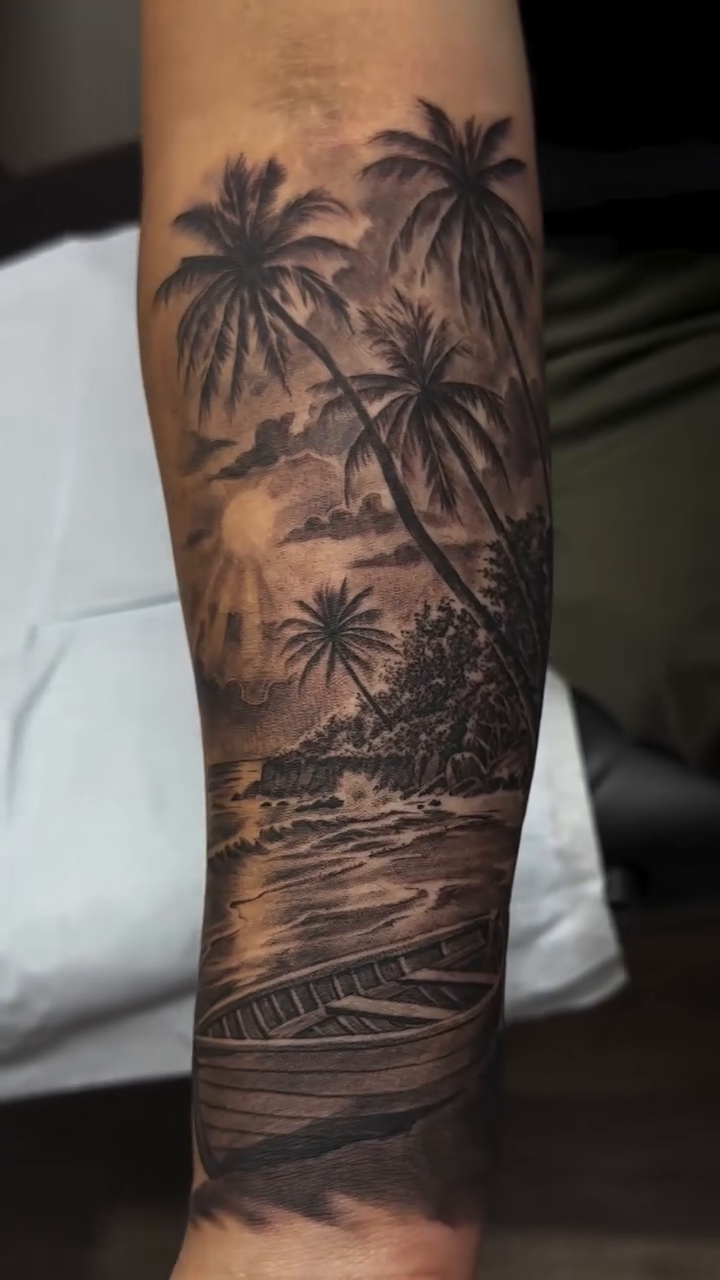 Tattoo by @dohertytattoos — black_and_grey, realism