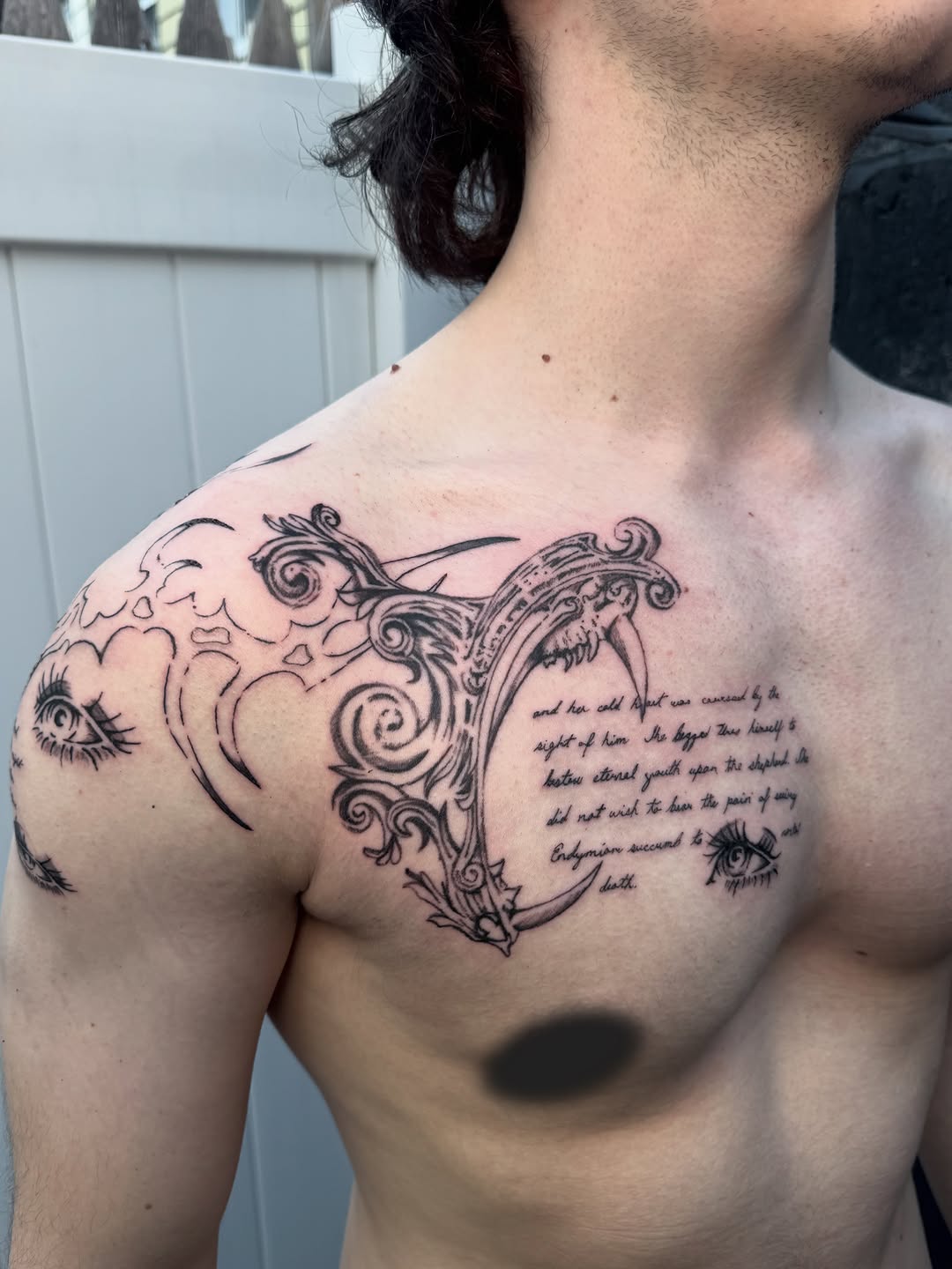 Tattoo by @devonlanetattoo — lettering_script