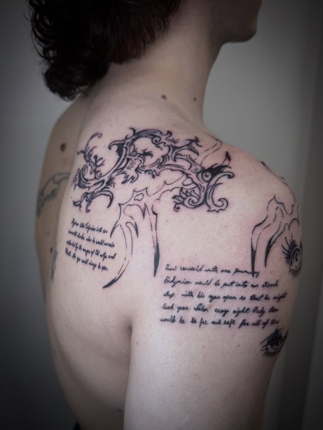Tattoo by @devonlanetattoo — lettering_script