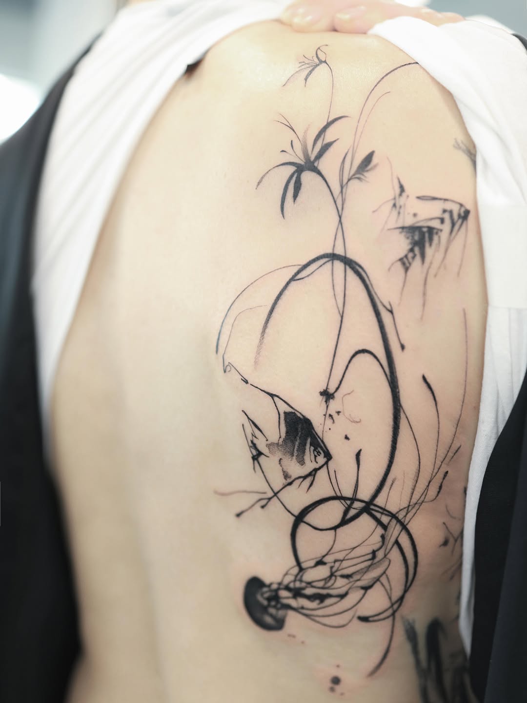 Tattoo by @today_do_black — illustrative, black_and_grey