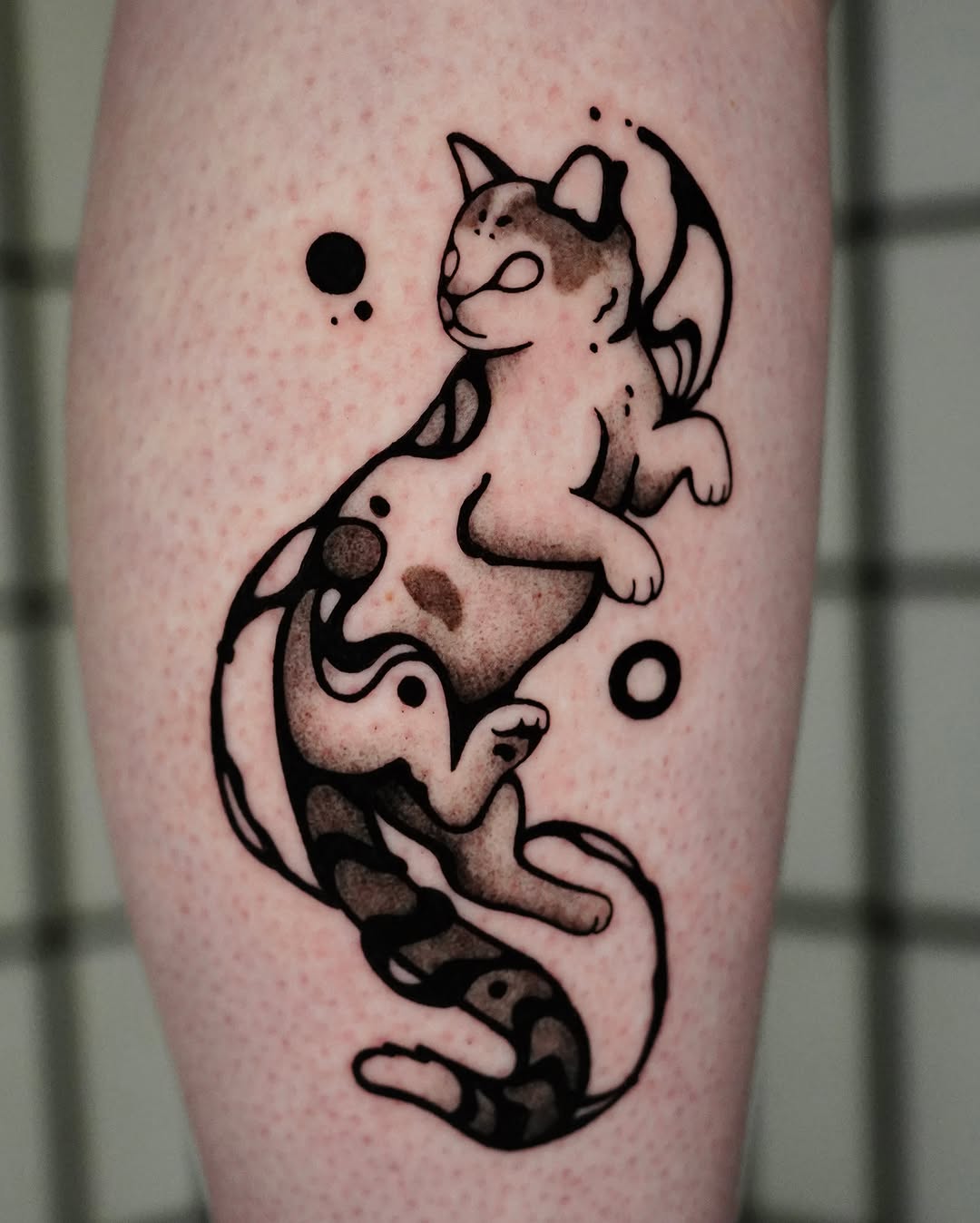 Tattoo by @hunter.haze.tattoos — black_and_grey