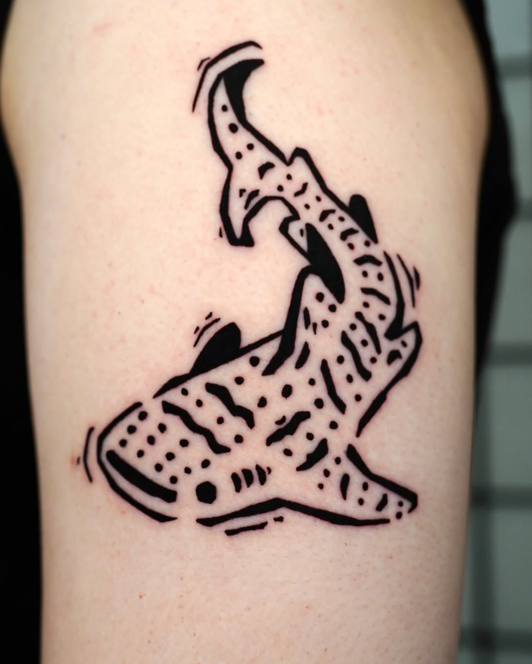Tattoo by @hunter.haze.tattoos — blackwork