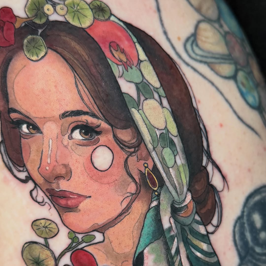 Tattoo by @pigeontattooing — illustrative, realism