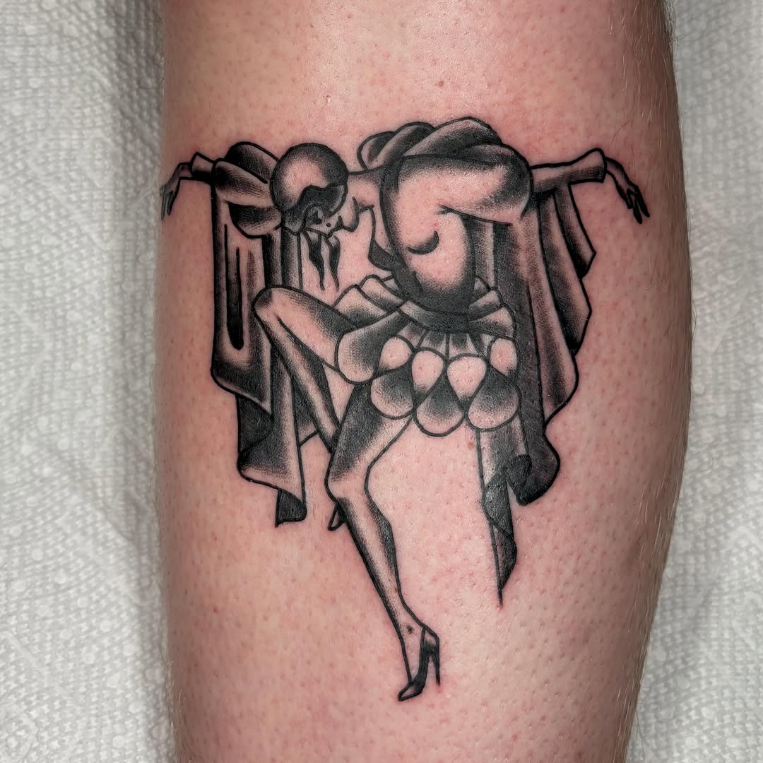 Tattoo by @evanbissotattoos — black_and_grey